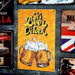 Number Plates Big Wall Sign – It’s Beer O’clock - eazy wagon