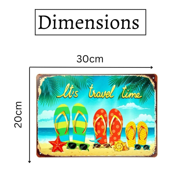 Number Plates Big wall sign - Its Travel Time - eazy wagon