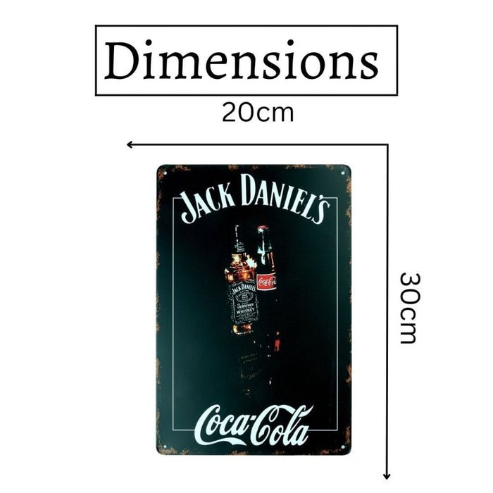 Number Plates Big wall sign - Jackdaniels With C cola - eazy wagon