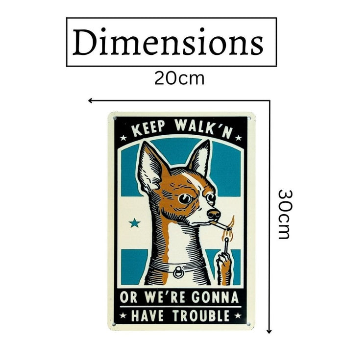 Number Plates Big Wall Sign – Keep Walk’n - eazy wagon