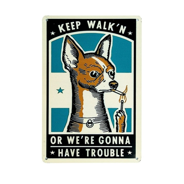 Number Plates Big Wall Sign – Keep Walk’n - eazy wagon