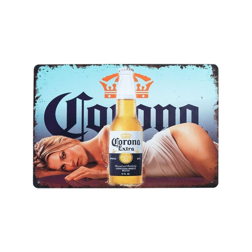 Number Plates Big Wall Sign – Ladie Corona Extra Beer - eazy wagon