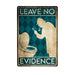 Number Plates Big Wall Sign – Leave No Evidence - eazy wagon