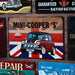 Number Plates Big Wall Sign – Mini Cooper S British Classic - eazy wagon