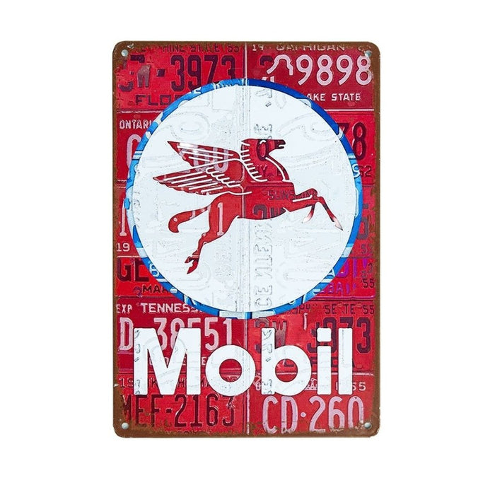 Number Plates Big Wall Sign – Mobil - eazy wagon