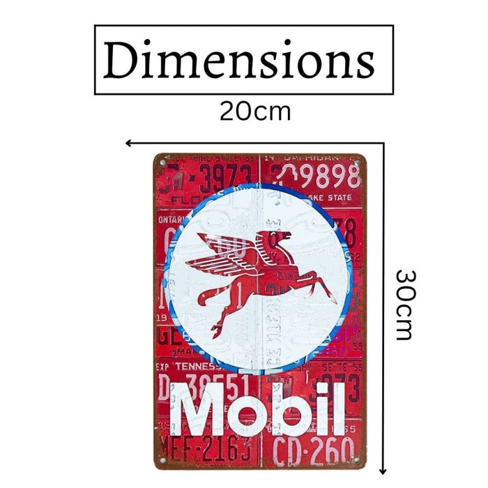 Number Plates Big Wall Sign – Mobil - eazy wagon