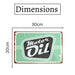 Number Plates Big Wall Sign – Motor Oil - eazy wagon