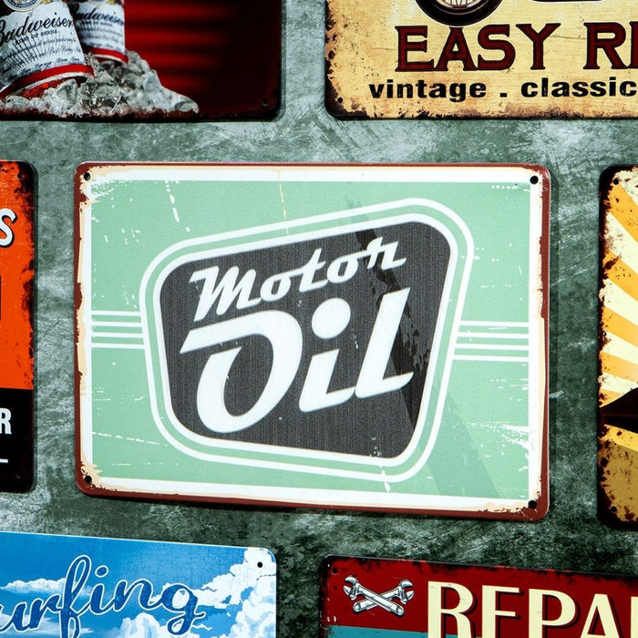 Number Plates Big Wall Sign – Motor Oil - eazy wagon