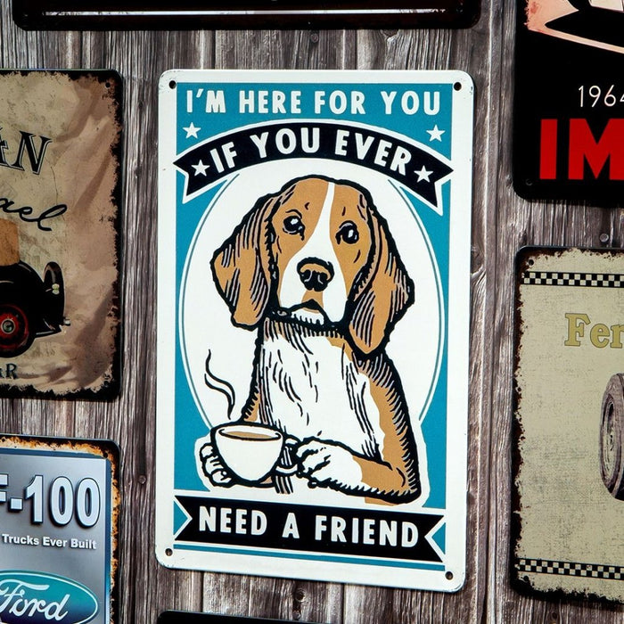 Number Plates Big Wall Sign – Need A Friend - eazy wagon