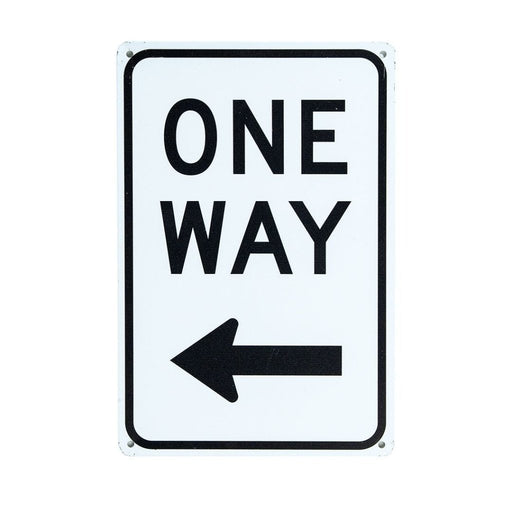 Number Plates Big Wall Sign – One Way - eazy wagon