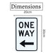 Number Plates Big Wall Sign – One Way - eazy wagon
