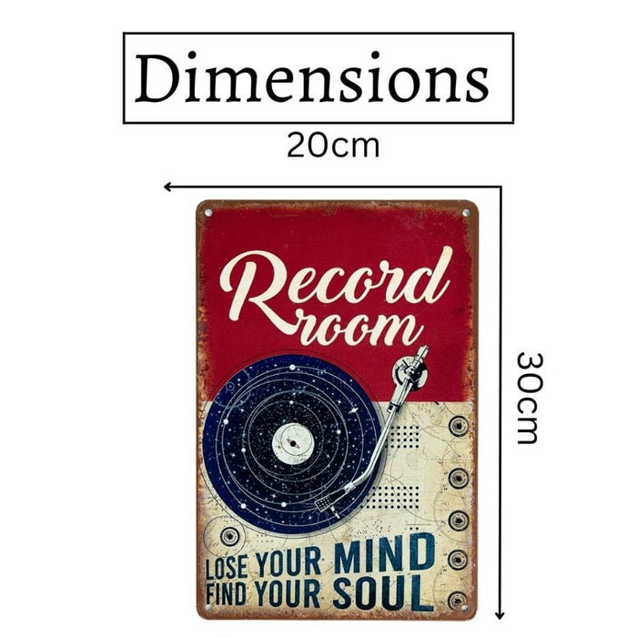 Number Plates Big Wall Sign – Record Room - eazy wagon