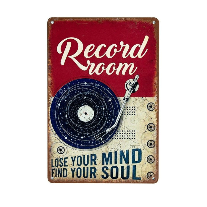 Number Plates Big Wall Sign – Record Room - eazy wagon