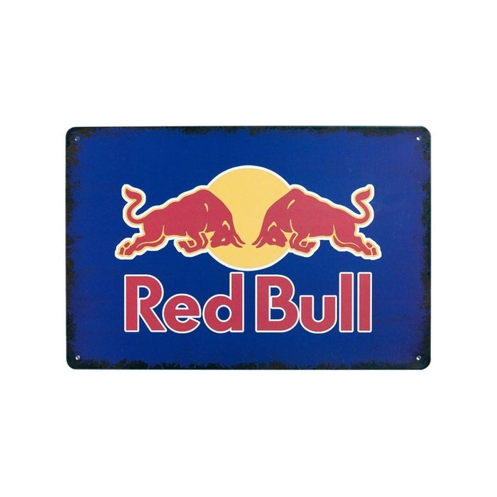 Number Plates Big Wall Sign – Red Bull Energy Drink Vintage - eazy wagon