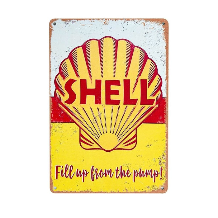 Number Plates Big Wall Sign – Shell Petrol - eazy wagon