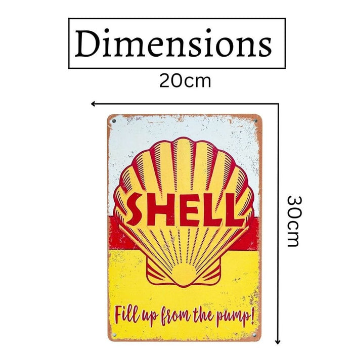 Number Plates Big Wall Sign – Shell Petrol - eazy wagon
