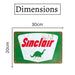 Number Plates Big Wall Sign – Sinclair - eazy wagon