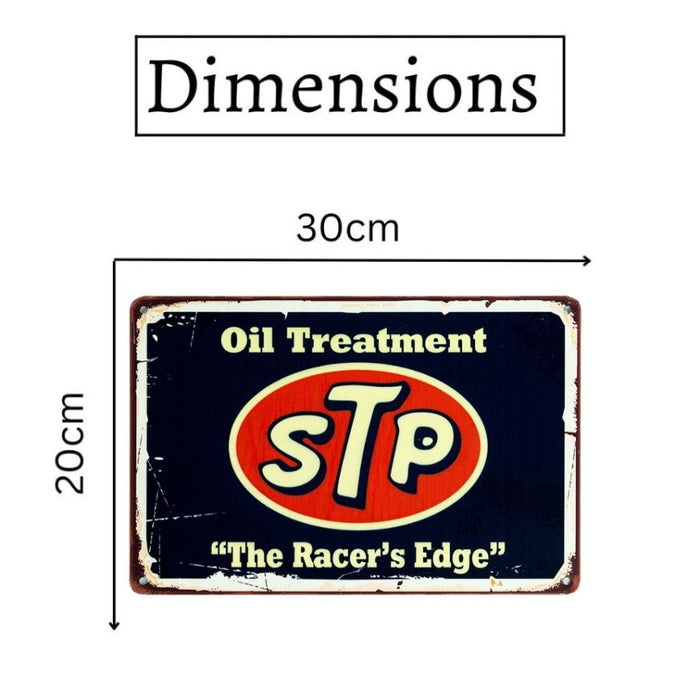 Number Plates Big Wall Sign – STP Oil Treatment - eazy wagon