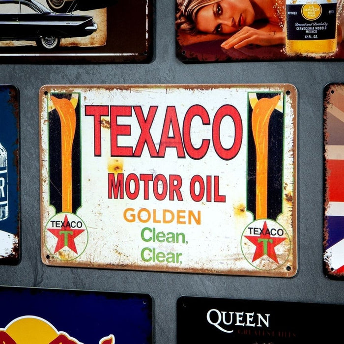 Number Plates Big Wall Sign – Texaco Motor Oil - eazy wagon