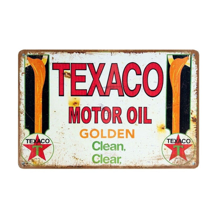 Number Plates Big Wall Sign – Texaco Motor Oil - eazy wagon