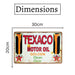 Number Plates Big Wall Sign – Texaco Motor Oil - eazy wagon