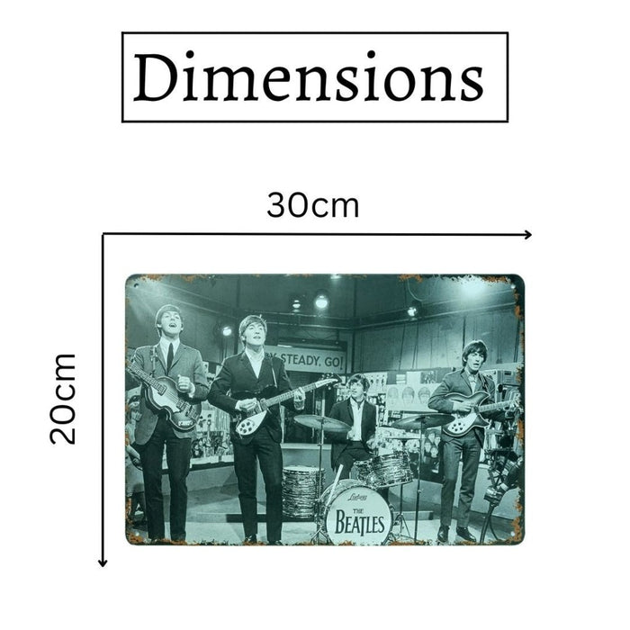 Number Plates Big wall sign - The Beatles - eazy wagon