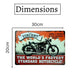 Number Plates Big wall sign - The Vincent 1000cc - eazy wagon
