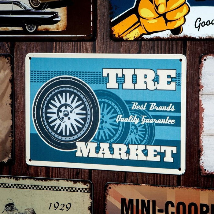 Number Plates Big Wall Sign – Tire Market - eazy wagon