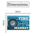 Number Plates Big Wall Sign – Tire Market - eazy wagon