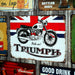 Number Plates Big wall sign - Triumph - eazy wagon