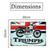 Number Plates Big wall sign - Triumph - eazy wagon