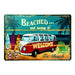 Number Plates Big wall sign - Volkswagen Beached and loved it - eazy wagon
