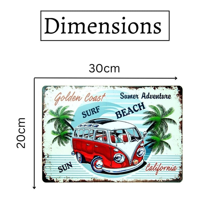 Number Plates Big wall sign - Volkswagen Surf Beach - eazy wagon