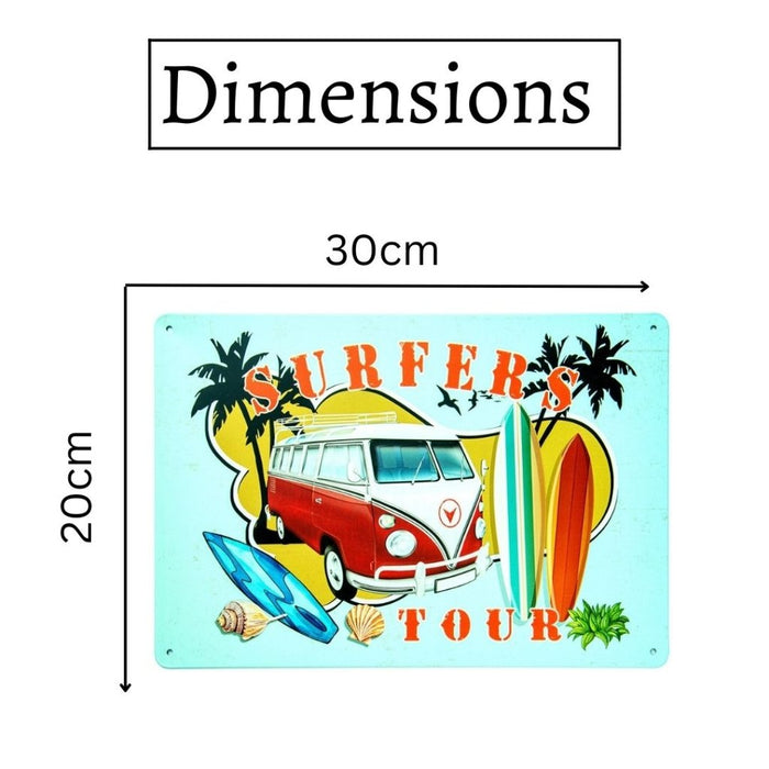 Number Plates Big wall sign - Volkswagen Surfers Tour - eazy wagon