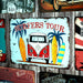 Number Plates Big wall sign - Volkswagen van Surfers Tour - eazy wagon