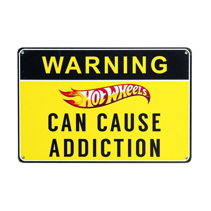 Number Plates Big Wall Sign – Warning Hot Wheels Can Cause Addiction - eazy wagon