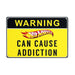 Number Plates Big Wall Sign – Warning Hot Wheels Can Cause Addiction - eazy wagon