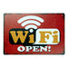 Number Plates Big wall sign - Wi - fi Open - eazy wagon