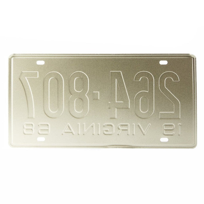 Number Plates wall sign - 264807 Virginia - eazy wagon