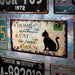 Number Plates wall sign - A home without a Cat - eazy wagon