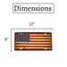 Number Plates wall sign - American Flag - eazy wagon