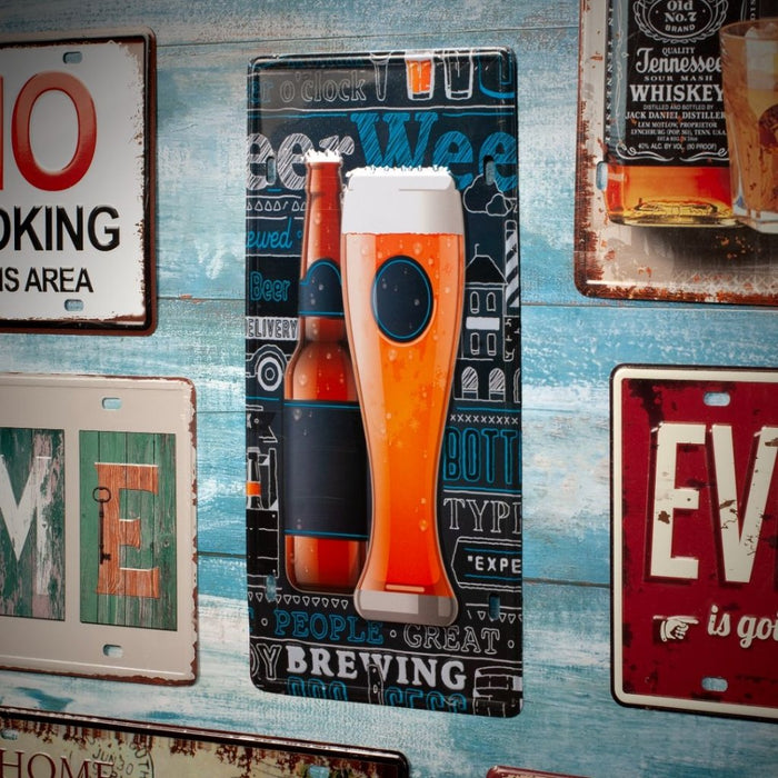 Number Plates wall sign - Beer Abstract - eazy wagon