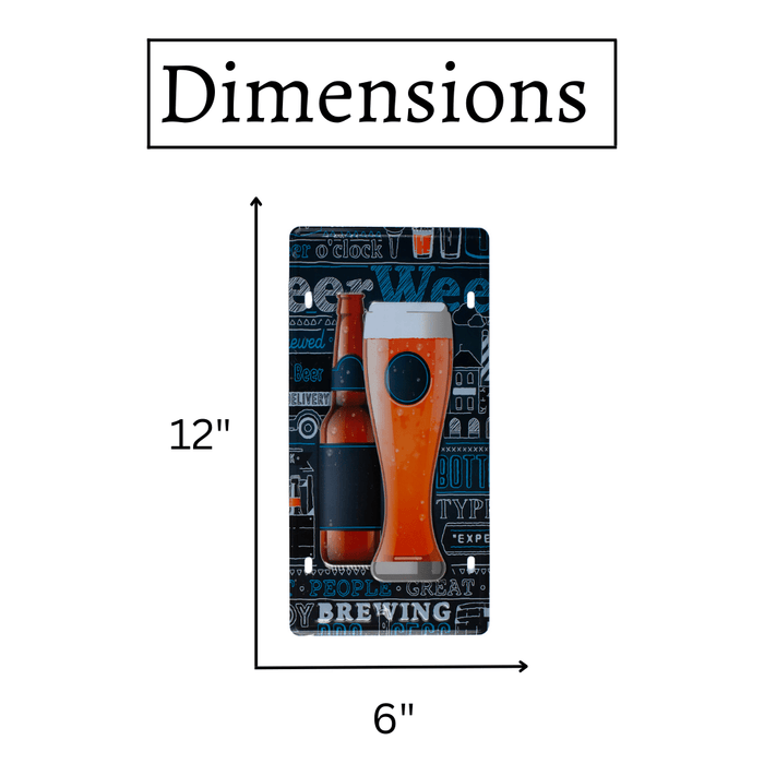 Number Plates wall sign - Beer Abstract - eazy wagon