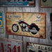 Number Plates wall sign - Bike parts Route66 - eazy wagon