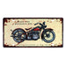 Number Plates wall sign - Black and mandarin Red Motorbike - eazy wagon