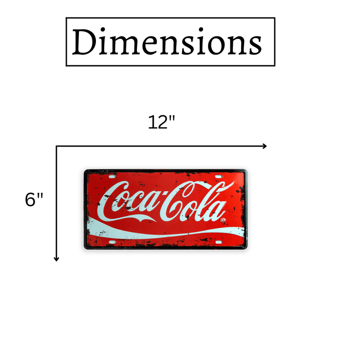 Number Plates wall sign - C cola Logo - eazy wagon