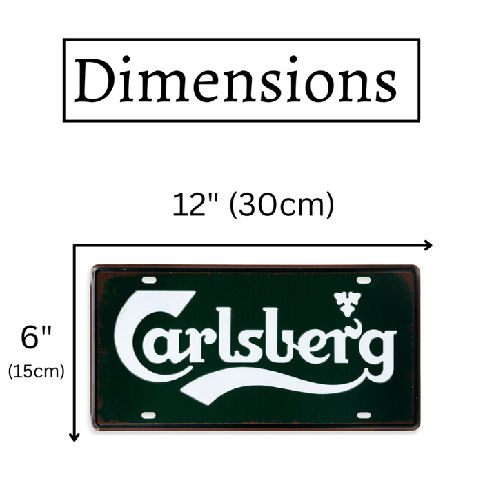 Number Plates wall sign - Carlsberg - eazy wagon