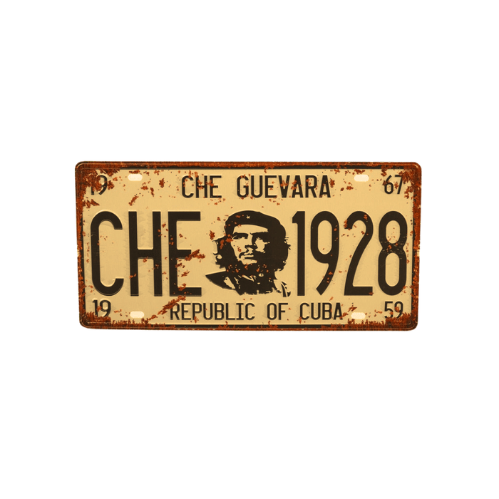 Number Plates wall sign - CHE 1928 - eazy wagon