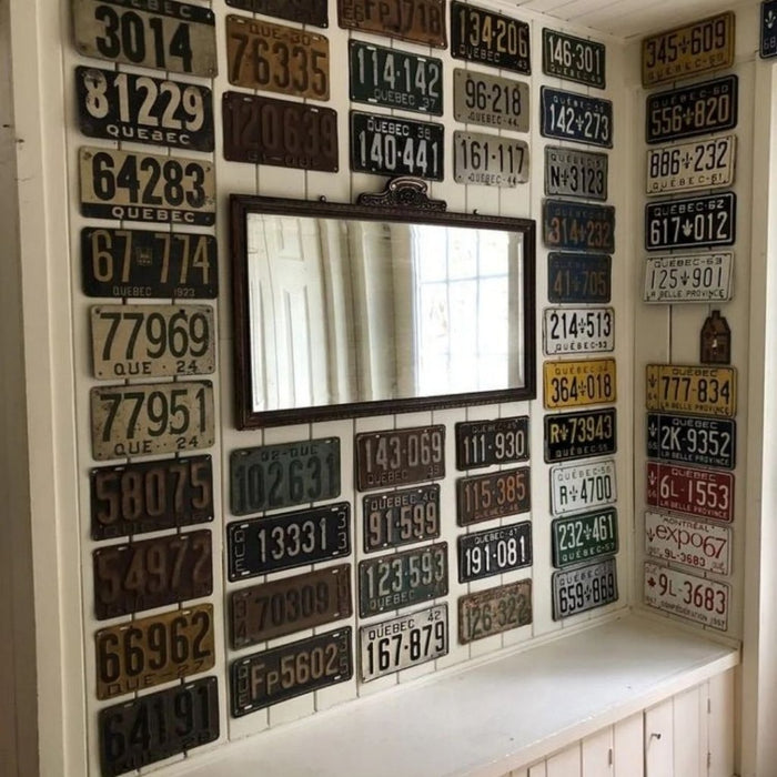 Number Plates wall sign - Chevrolet Bel Air 1957 - eazy wagon