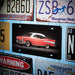 Number Plates wall sign - Chevrolet Bel Air 1957 - eazy wagon